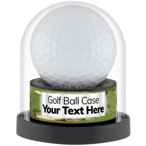 Golf Ball Display Case with Custom Label