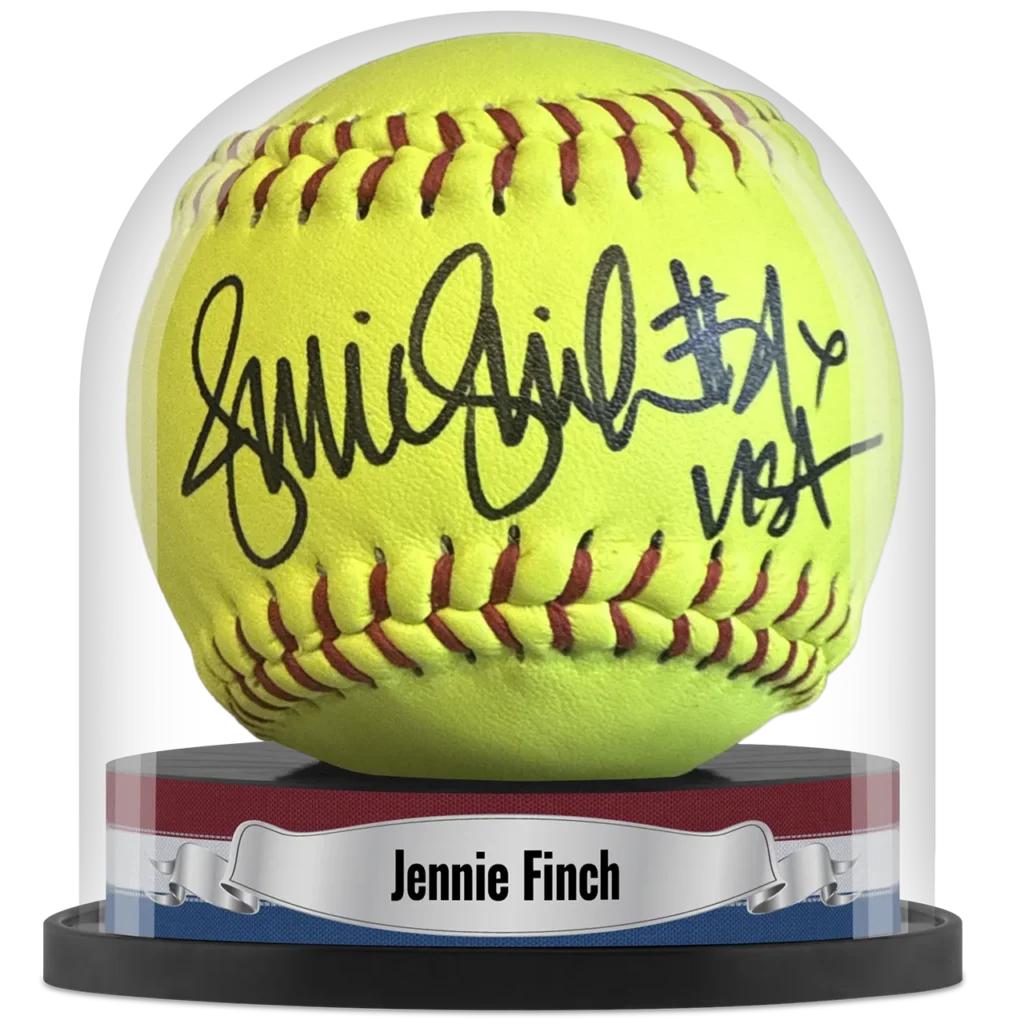 Softball Display Case with Custom Label, Fits 11 and 12 Inch Softballs