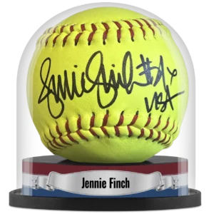 Softball Display Case with Custom Label, Fits 11 and 12 Inch Softballs