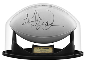 Autographed football case