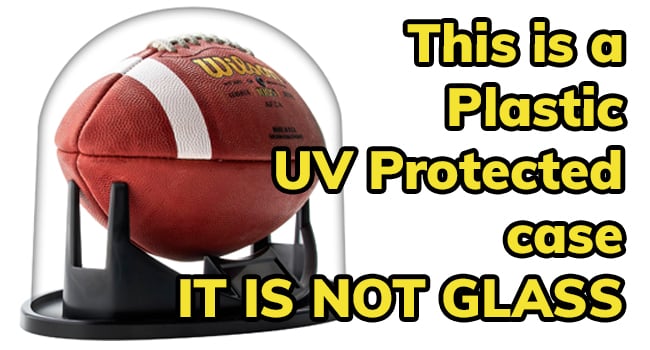 UV protected football display case UV protected football display case