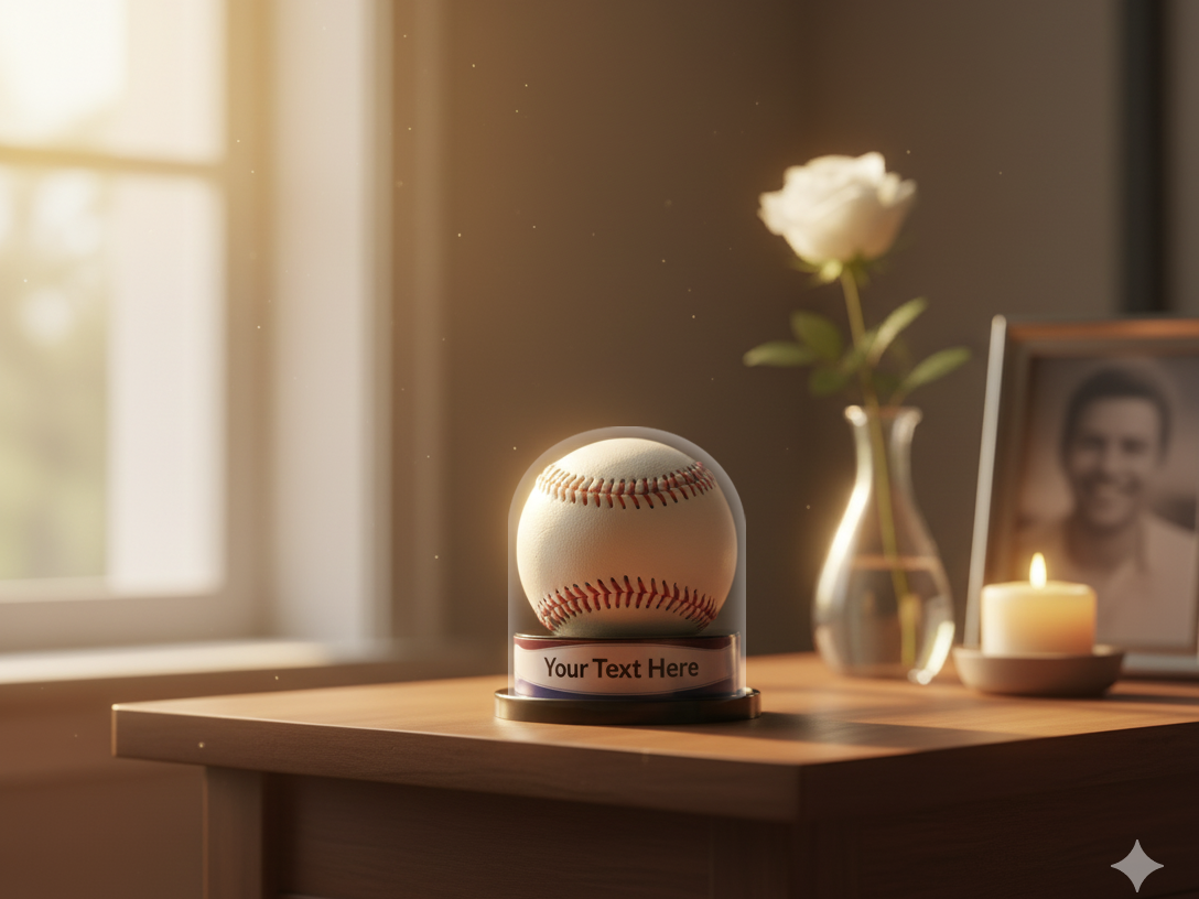 Engraved Baseball Holder