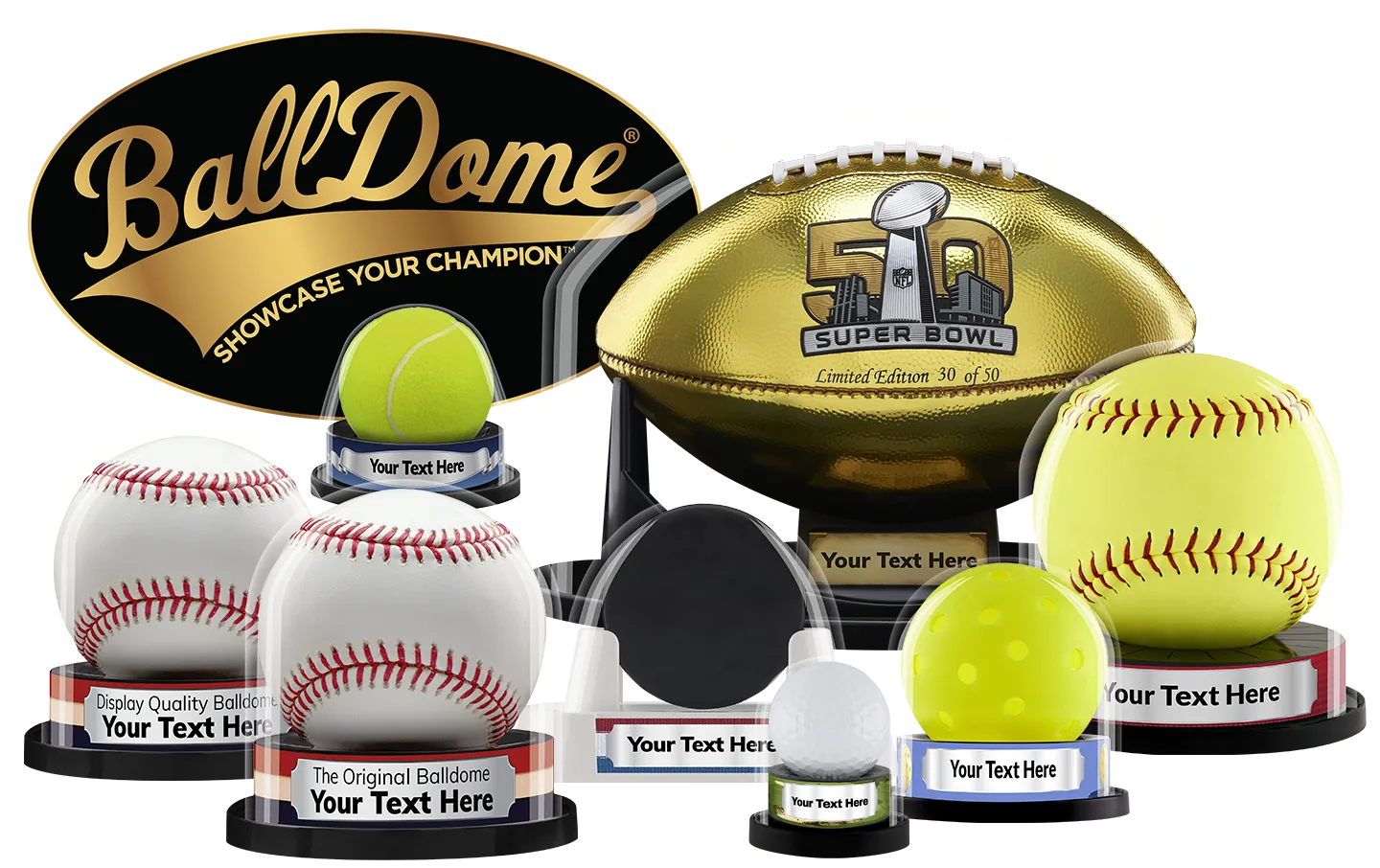 Balldome Sports Memorabilia Display Cases