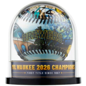 Milwaukee 2026 Champions Baseball Display Case with Licensed Franklin Ball